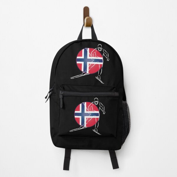 Item preview, Norway Cross Country Skiing Skier Norwegian Flag designed and sold by ZiesMerch.