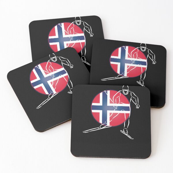 Item preview, Norway Cross Country Skiing Skier Norwegian Flag designed and sold by ZiesMerch.