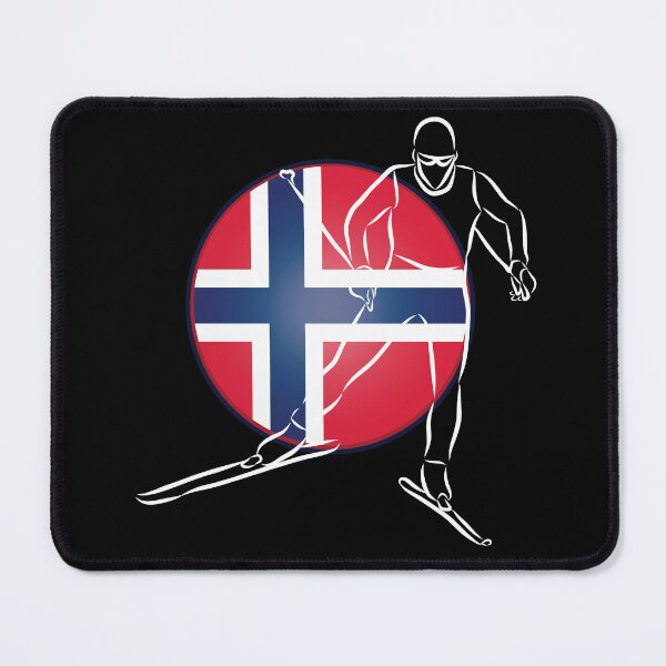 Item preview, Norway Cross Country Skiing Skier Norwegian Flag designed and sold by ZiesMerch.