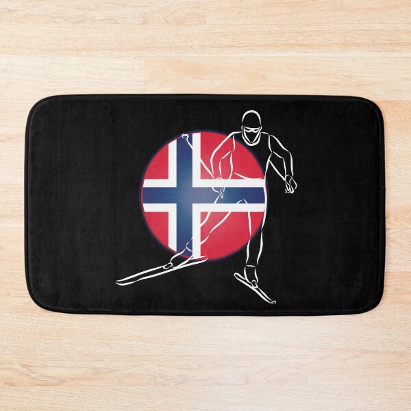 Item preview, Norway Cross Country Skiing Skier Norwegian Flag designed and sold by ZiesMerch.