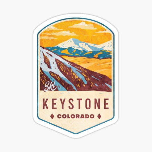 Keystone Colorado Ski Badge Sticker