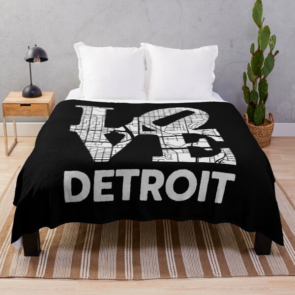 Item preview, Love Detroit City Map From Detroit 313 designed and sold by pixeljamz.
