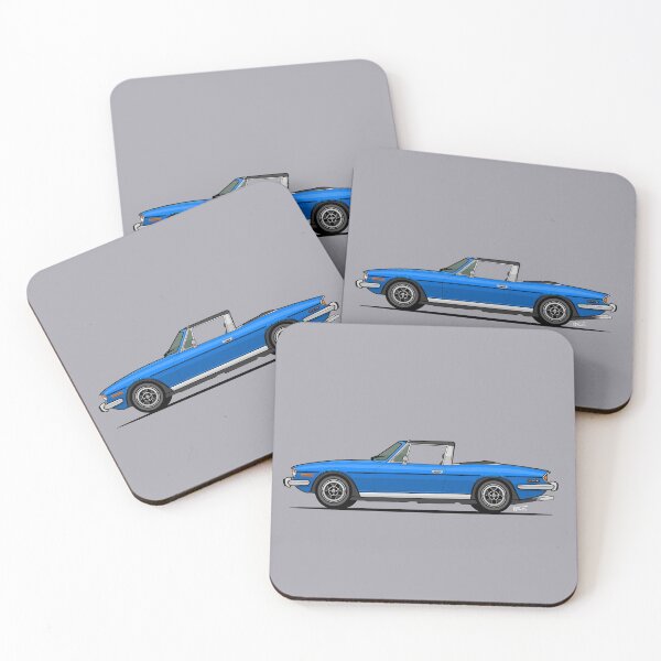 Item preview, Triumph Stag Single Illustration - Blue designed and sold by RJWautographics.