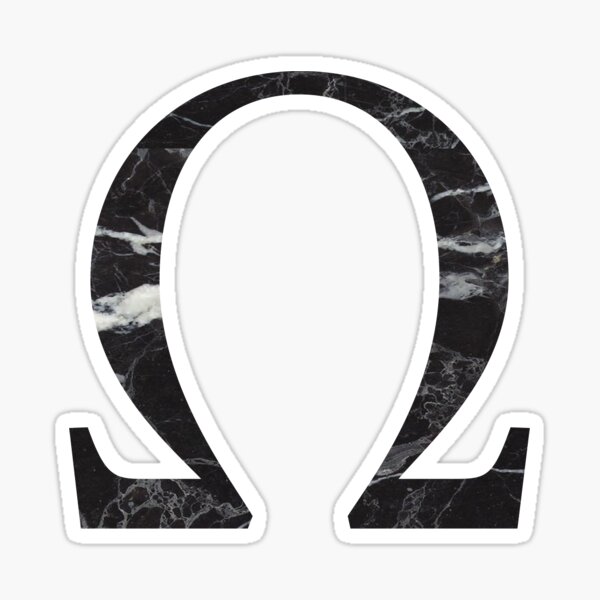 black marble omega / // / / Sticker