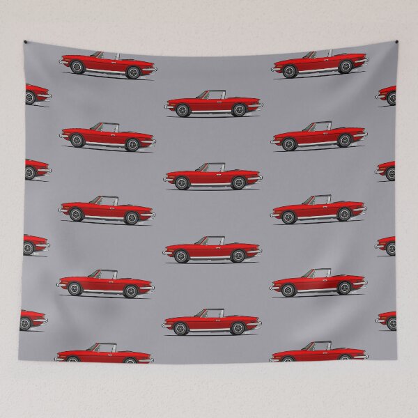 Item preview, Triumph Stag Single Illustration - Red designed and sold by RJWautographics.