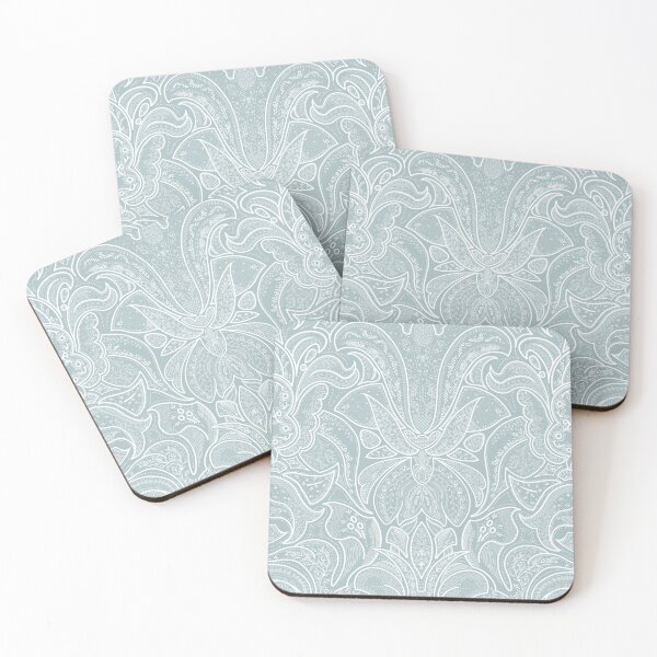 Item preview, Hand Drawn Paisley with hidden mouse design Seafoam designed and sold by Sharilea.