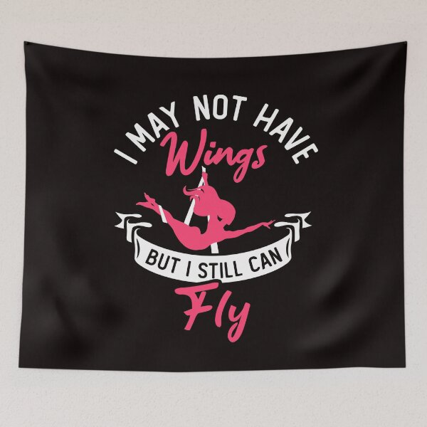 Item preview, Have No Wings Still Can Fly Aerial Silk Acrobatics Aerialist designed and sold by TomGiantDesigns.