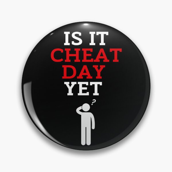 Item preview, Is It Cheat Day Yet? Funny Gym Black Background designed and sold by ZestyFruit.