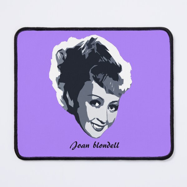 Item preview, joan blondell classic film illustration blue designed and sold by ABHI-ART.