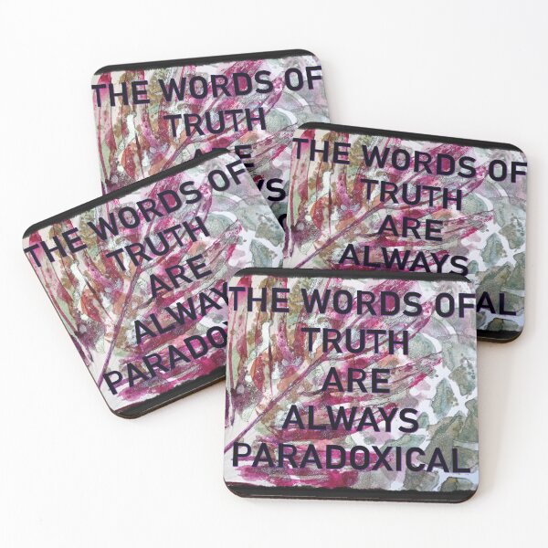 Item preview, The words of truth are always paradoxical, selfexpression, abcdef, inscriptions designed and sold by NessArtByEwa.