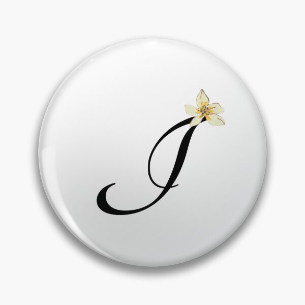Item preview, letter I , I botanical monogram, I floral monogram designed and sold by SincerelyKate.