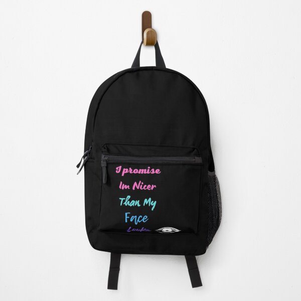 Item preview, I promise Im Nicer Than My Face Looks,funny people,nice,good, designed and sold by SENMARO100.