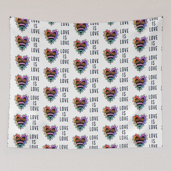 Item preview, Love Is Love LGBTQIA Pride Rainbow Heart designed and sold by SteamParliament.
