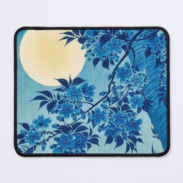 Item preview, Blossoming Cherry on a Moonlit Night (ca. 1932) by Ohara Koson designed and sold by CristalleLisa.
