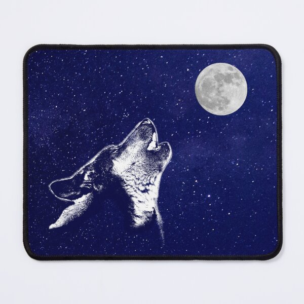 Item preview, WOLF HOWLING AT THE MOON, FULL MOON WOLF designed and sold by Danicus666.
