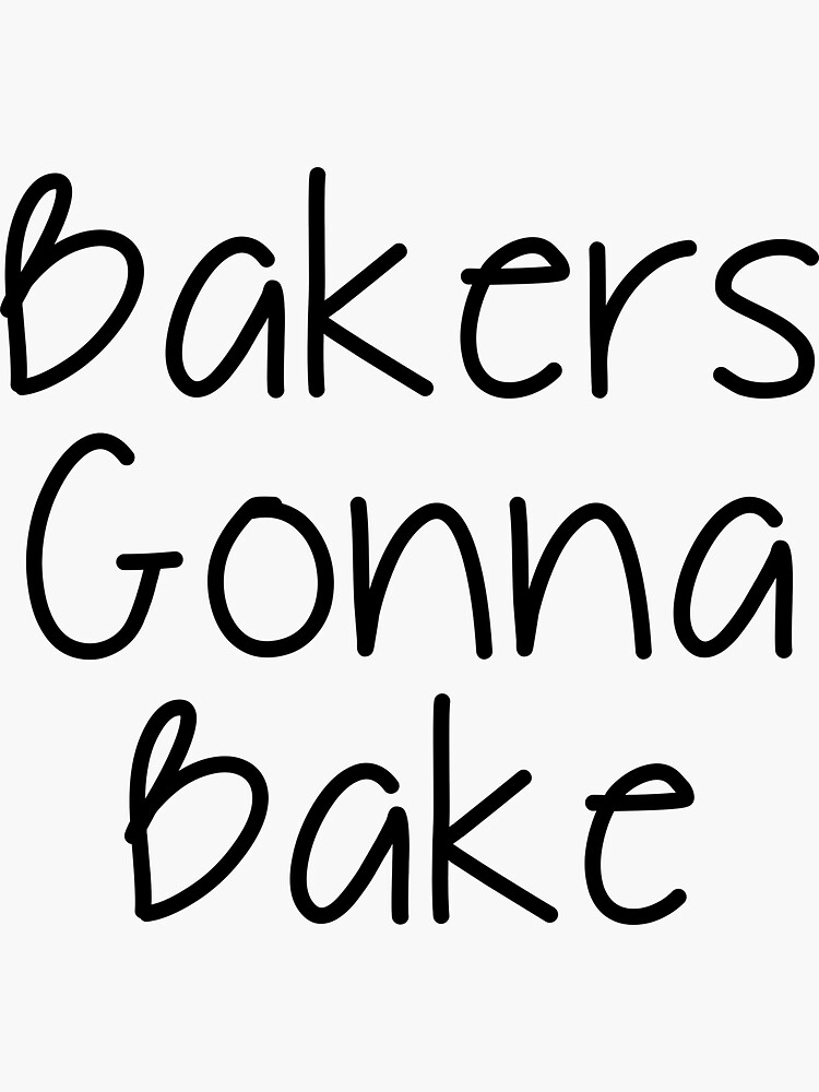 " Cake Bake Cupcakes Baking Baker" Sticker by ReignGFX Redbubble