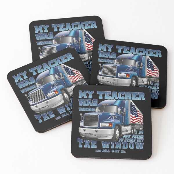 Item preview, My Teacher Was Wrong Trucker Gift Funny Truck Driver Men designed and sold by Magik-Art.