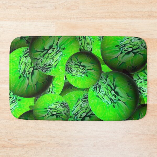 Item preview, Neon green spheres in 3D optics  designed and sold by MarionsArt.