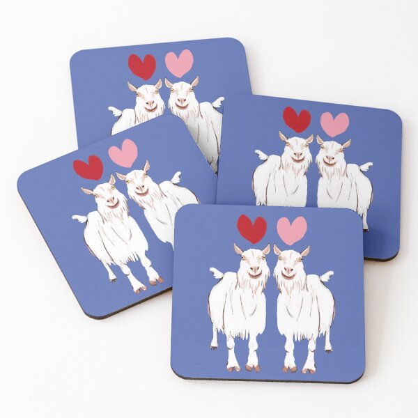 Item preview, Valentines White Goat Anselmi duo designed and sold by EskTuulispaa.
