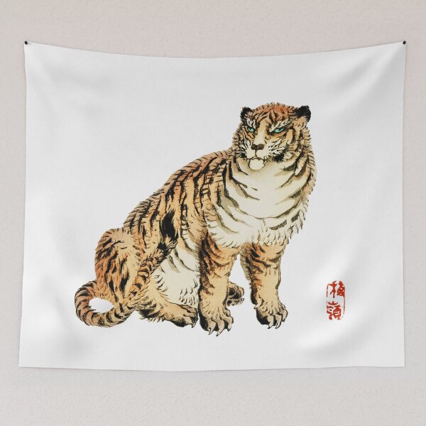 Item preview, Tiger by Kōno Bairei designed and sold by see-the-fox.