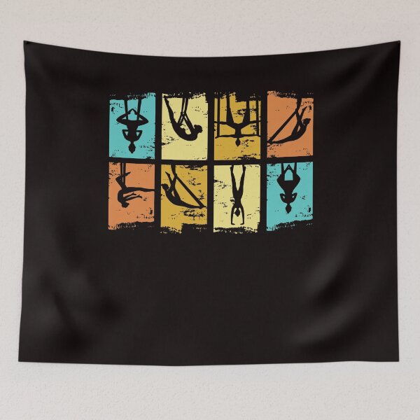 Item preview, Vintage Aerialists Retro Aerial Silk Acrobatics Dance Circus designed and sold by TomGiantDesigns.
