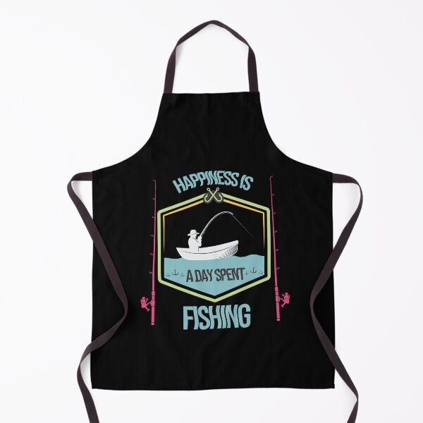 Item preview, Happiness is a Day Spent Fishing Funny Fishing Lovers Cute Colorful Present designed and sold by pedrored369.