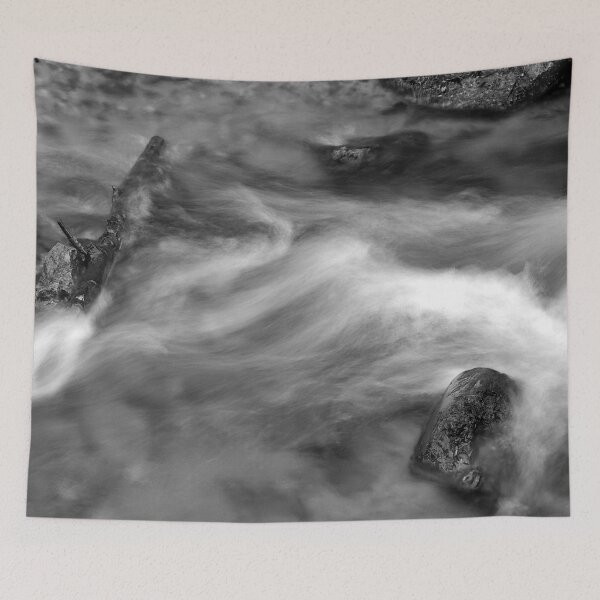 Item preview, Branch, trunk and stone in the wild stream FineArt designed and sold by frankuffmann.