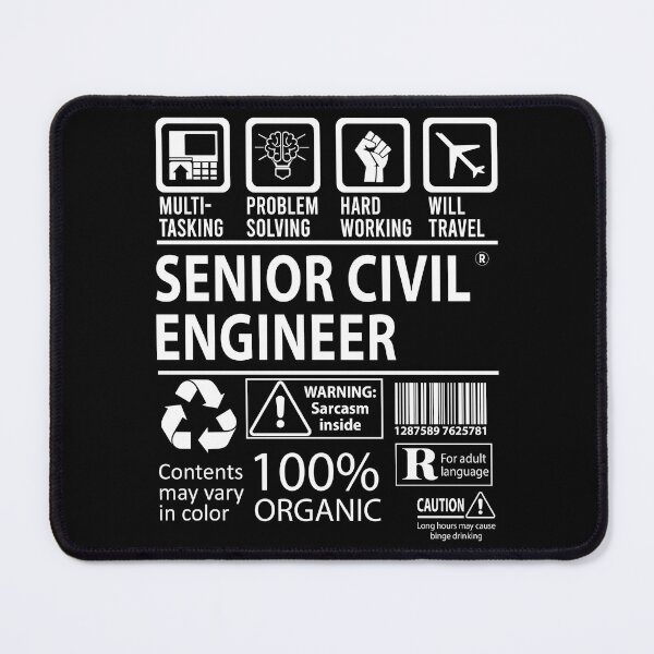 Item preview, Senior Civil Engineer T Shirt - MultiTasking Certified Job Gift Item Tee designed and sold by sabinacsnm.