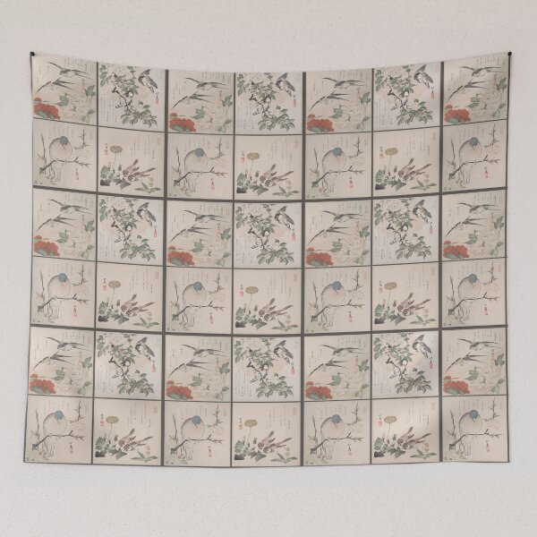 Item preview, Spring Rain Collection - Hokuba Vintage Japanese Art Restored designed and sold by molamode.