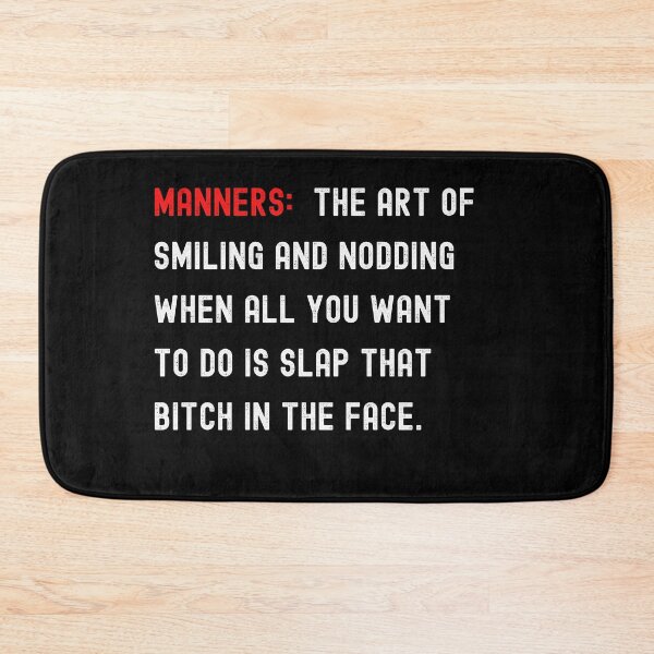Item preview, Manners!! designed and sold by UglyBoyDesign.