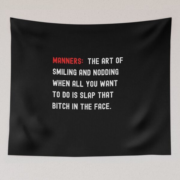 Item preview, Manners!! designed and sold by UglyBoyDesign.
