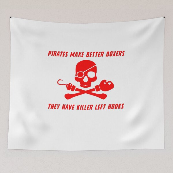 Item preview, Pirates have a Killer Left Hook Design for a Boxing MMA Fan designed and sold by sebastian3210.