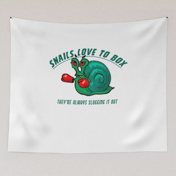 Item preview, Snails love to Box Design for a Boxing MMA Fan designed and sold by sebastian3210.