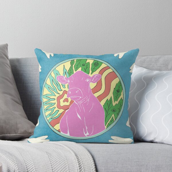 Item preview, Psychedelic Crazy Cow  designed and sold by wozzobstudios.