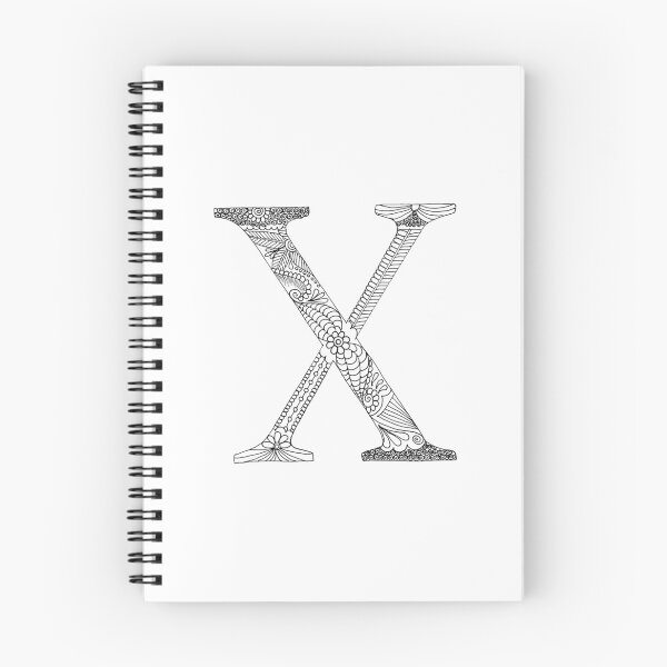 Item preview, Henna Alphabet X / Henna Letter X - Black Henna Line Art designed and sold by Mrs-PenLine.