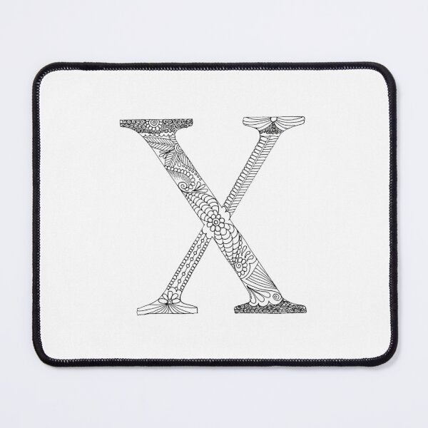 Item preview, Henna Alphabet X / Henna Letter X - Black Henna Line Art designed and sold by Mrs-PenLine.