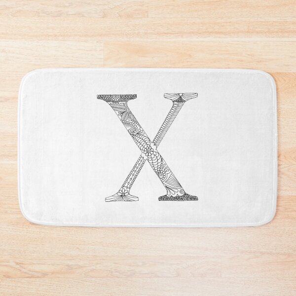 Item preview, Henna Alphabet X / Henna Letter X - Black Henna Line Art designed and sold by Mrs-PenLine.