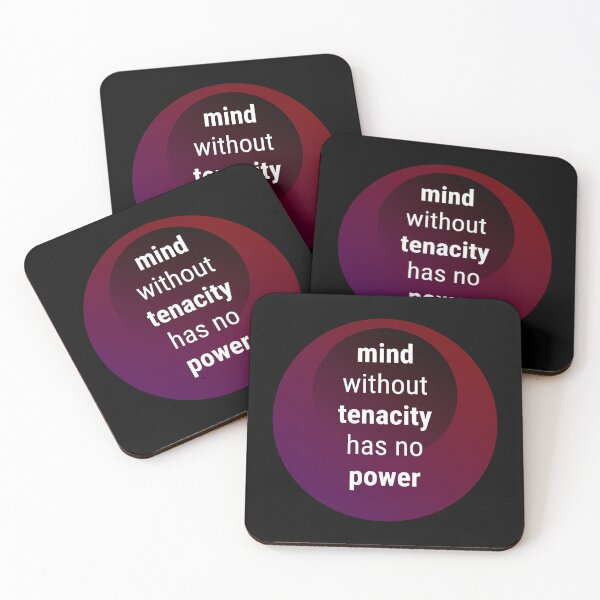 Item preview, Mind without tenacity has no power (purple) designed and sold by Ishtamari.