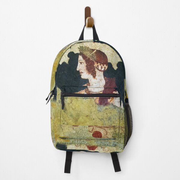 Item preview, VELIA , ETRUSCAN NOBLE WOMAN PORTRAIT  Antique Tarquinia Fresco designed and sold by BulganLumini.