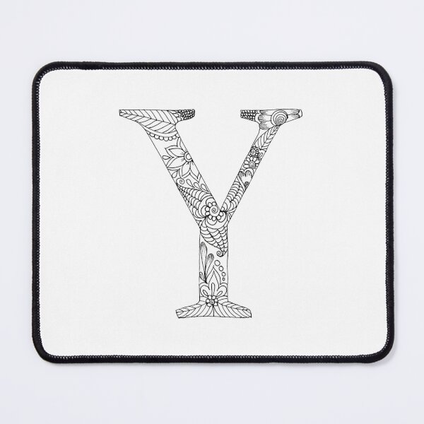 Item preview, Henna Alphabet Y / Henna Letter Y - Black Henna Line Art designed and sold by Mrs-PenLine.