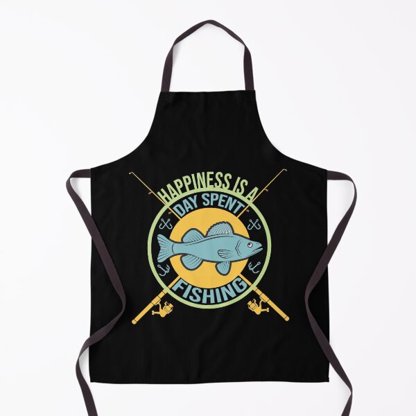 Item preview, Happiness is a Day Spent Fishing Funny Fishing Lovers Cool Colorful Fish Gift Fishing Quote designed and sold by pedrored369.