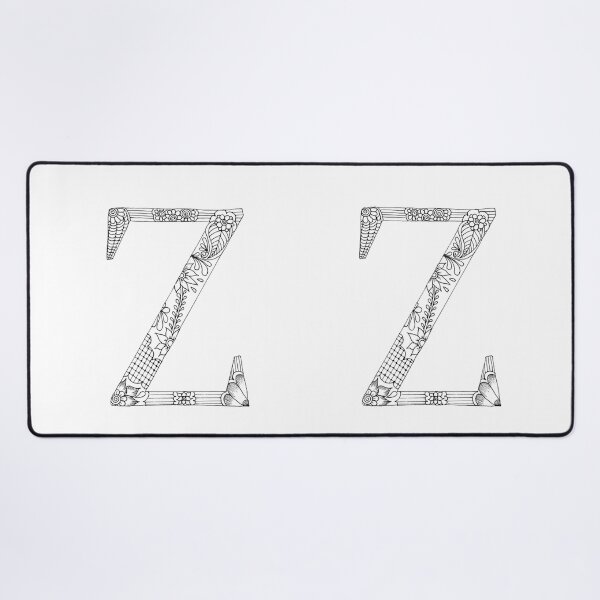 Item preview, Henna Alphabet Z / Henna Letter Z - Black Henna Line Art designed and sold by Mrs-PenLine.
