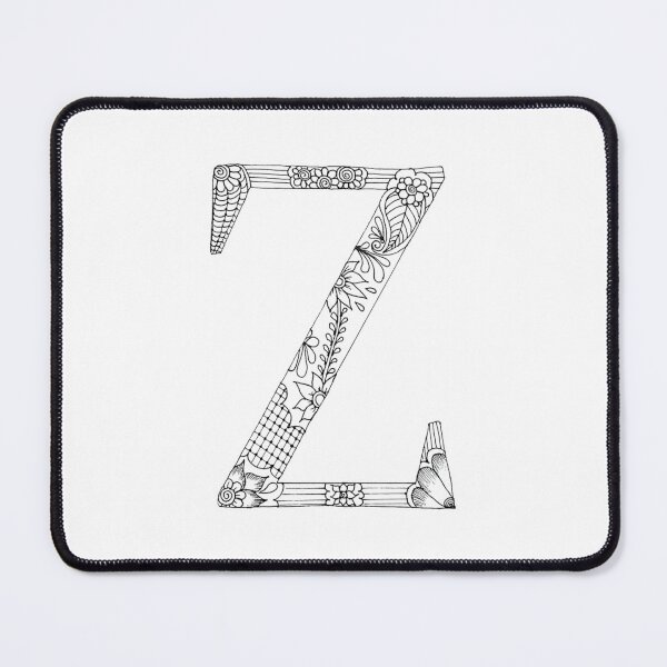 Item preview, Henna Alphabet Z / Henna Letter Z - Black Henna Line Art designed and sold by Mrs-PenLine.