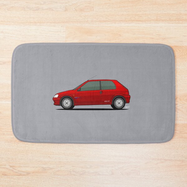 Item preview, S2 Peu geot 106 Rallye Single Illustration - RED designed and sold by RJWautographics.