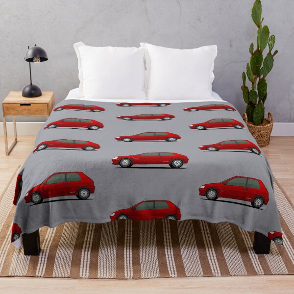 Item preview, S2 Peu geot 106 Rallye Single Illustration - RED designed and sold by RJWautographics.