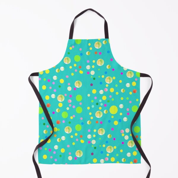 Item preview, colorful dots on turquoise background | abstract artsy dots designed and sold by lausn.