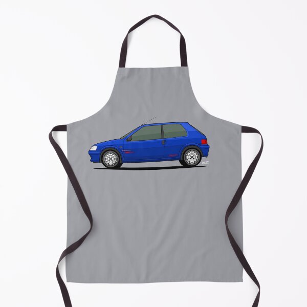 Item preview, S2 Peu geot 106 Rallye Single Illustration - Blue designed and sold by RJWautographics.