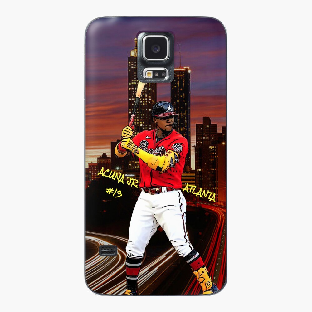 Ronald Acuna Jr. #13 Atlanta Skyline Phone Case Sticker for Sale