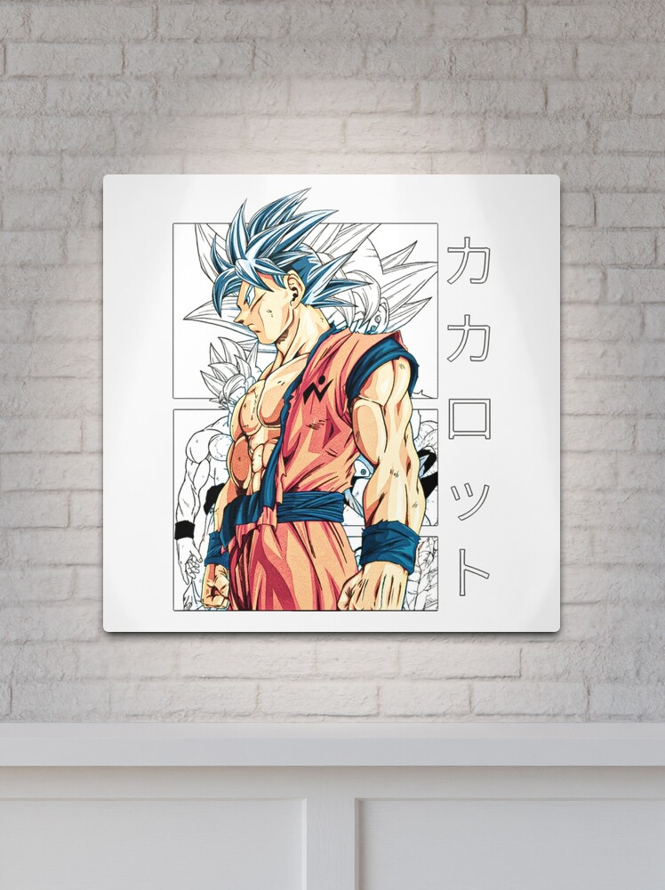 Goku Super Saiyan Blue Kaioken Silk Poster Printed Wall Decor 20 x