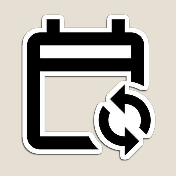 Item preview, MDI calendar-sync-outline designed and sold by GnarlyFurtardo.